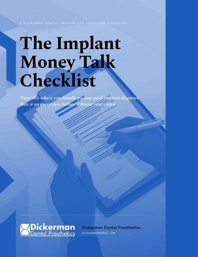 Cover of The Implant Money Talk Checklist